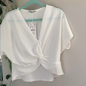Zara cropped short sleeve